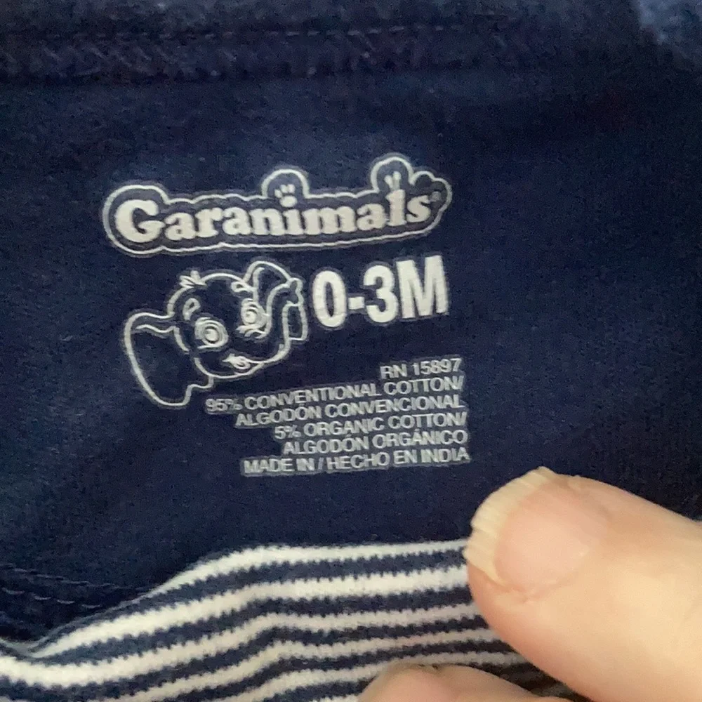 Garanimals snap crotch one piece 0-3 months